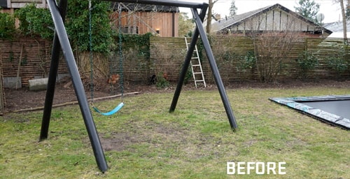 HybridLawn-Before-After-Swing-set